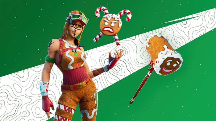 Fortnite Gingerbread Renegade Raider 4K