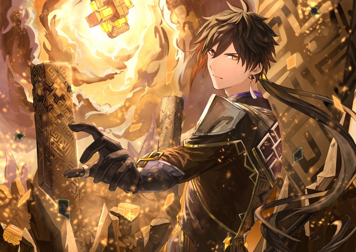 Zhongli from Genshin Impact 4K Artwork