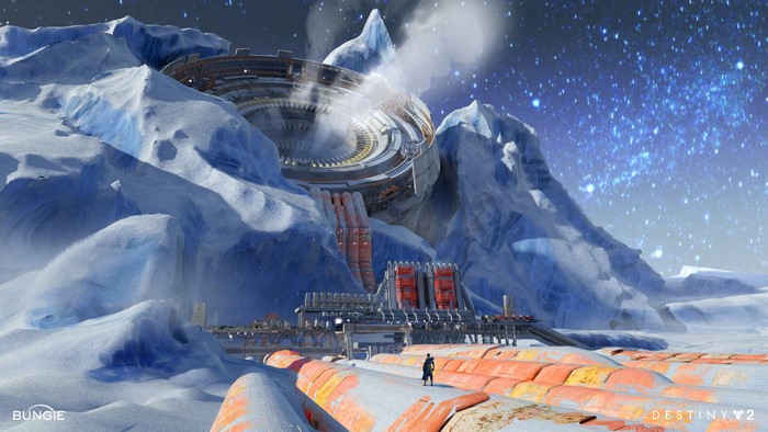 Destiny 2: Beyond Light Ice Moon Architecture