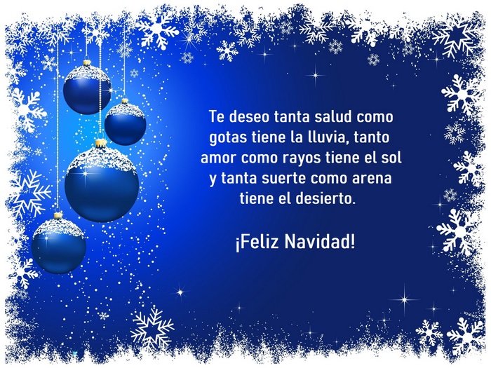 Christmas ornaments and snowflakes on blue background