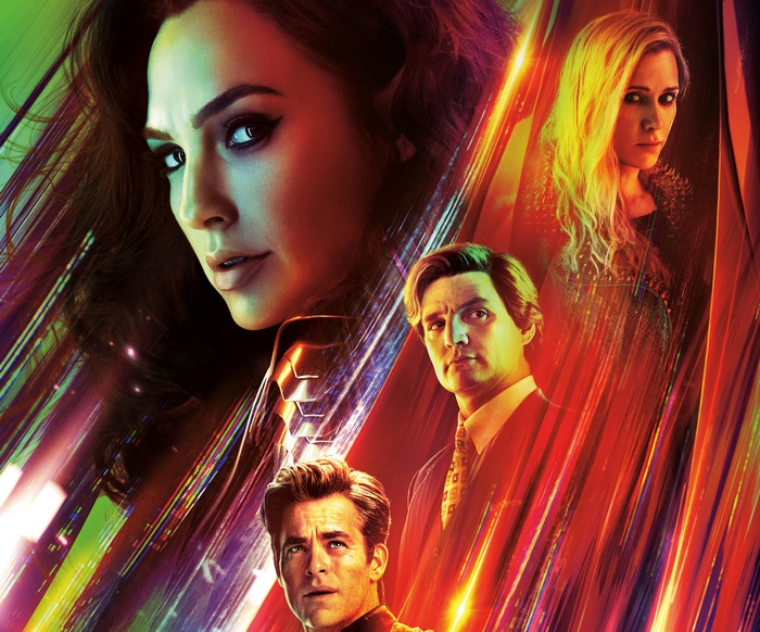 Wonder Woman 1984 Poster with Gal Gadot, Chris Pine, Kristen Wiig, Pedro Pascal