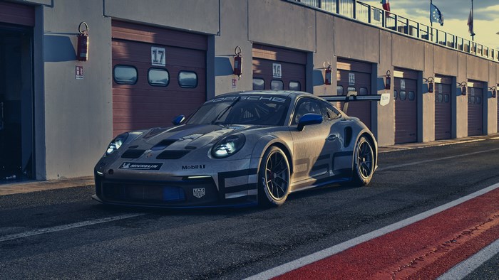 Porsche 911 GT3 Silver Sport Car