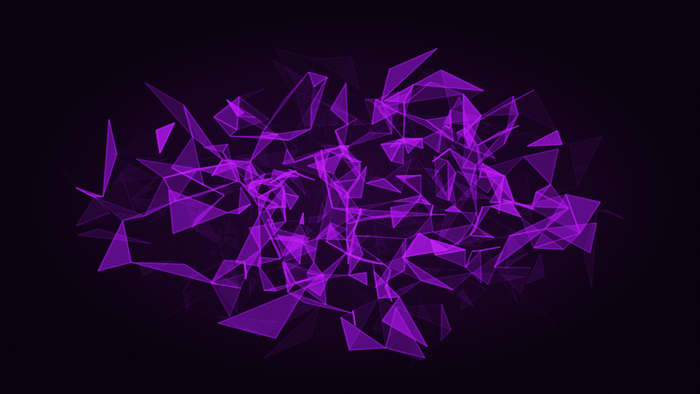 Abstract Purple Polygon Triangles 4K