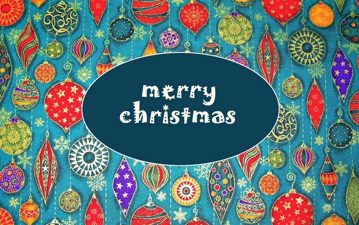 Merry Christmas with Ornaments