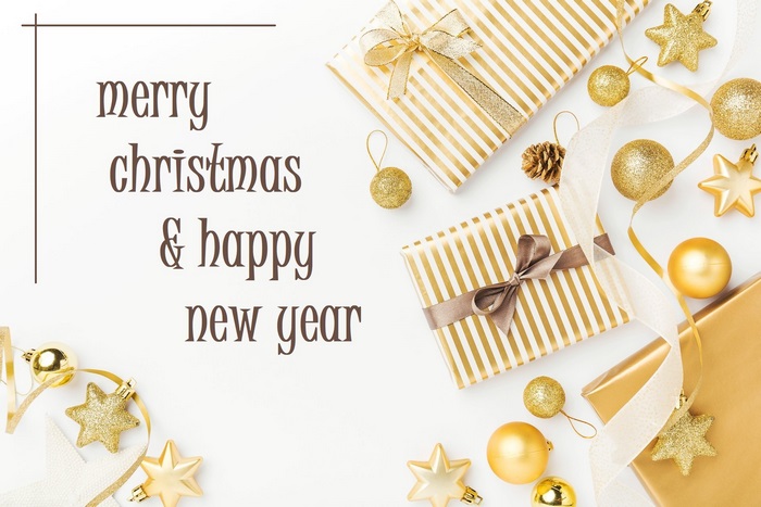 Merry Christmas and Happy New Year Gifts and Ornaments