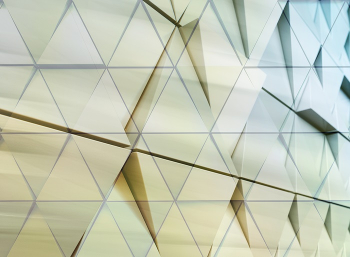 Abstract geometric pattern of triangles