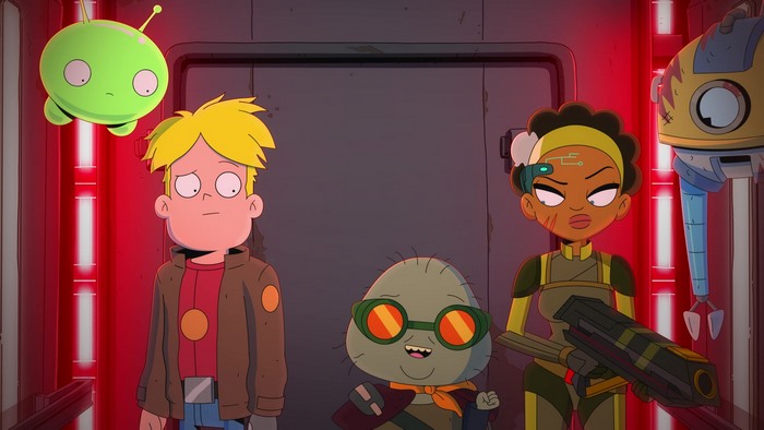Gary, Mooncake, Clarence, and Nightfall from Final Space