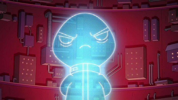Hologram of Lord Commander from Final Space