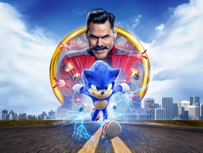 Sonic the Hedgehog and Doctor Robotnik from Sonic the Hedgehog (Movie)