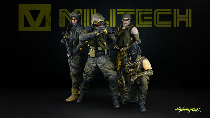 Militech soldiers from Cyberpunk 2077 4K