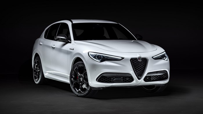 White Alfa Romeo Stelvio Veloce Ti SUV