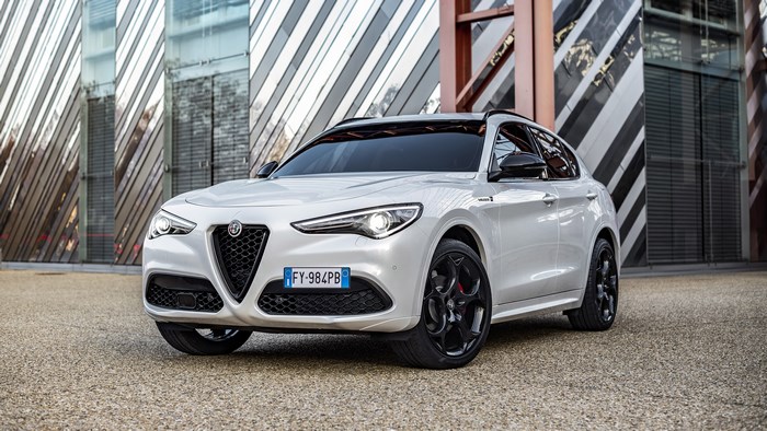 White Alfa Romeo Stelvio Veloce Ti SUV