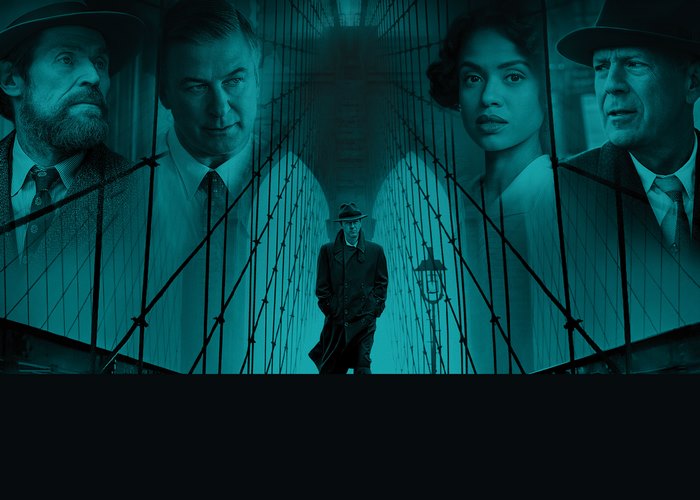 Motherless Brooklyn Poster with Edward Norton, Willem Dafoe, Alec Baldwin, Bruce Willis, and Gugu Mbatha-Raw
