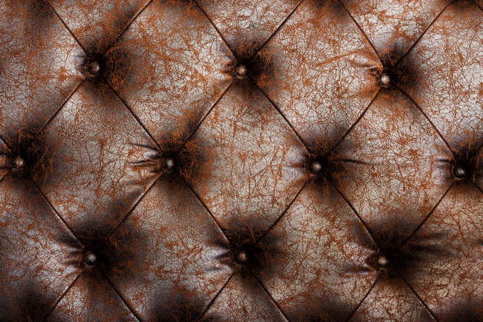 Brown Leather Tufted Upholstery Texture 4K