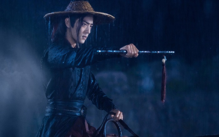 Wei Wuxian from The Untamed in the rain