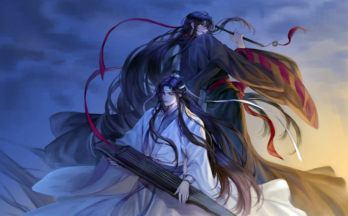 Wei Wuxian and Lan Wangji from The Untamed