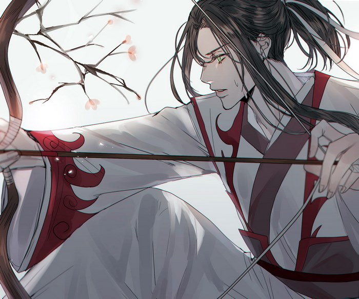 Wen Ning from Mo Dao Zu Shi drawing a bow