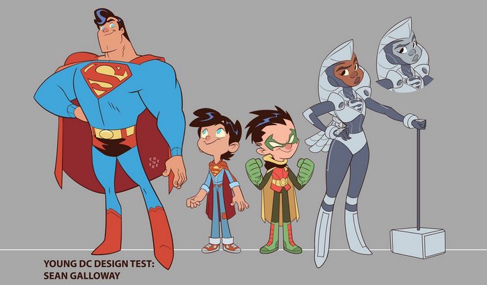 Superman Family Design Test by Sean Galloway