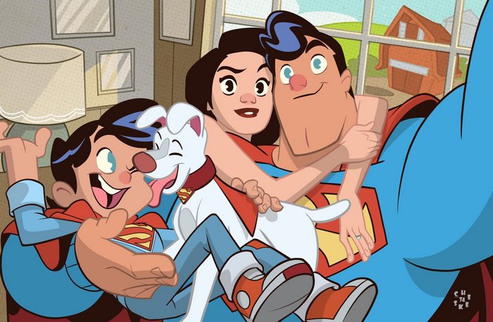 Superman Family with Krypto the Superdog