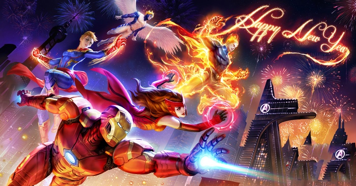 Marvel Super War Avengers Happy New Year