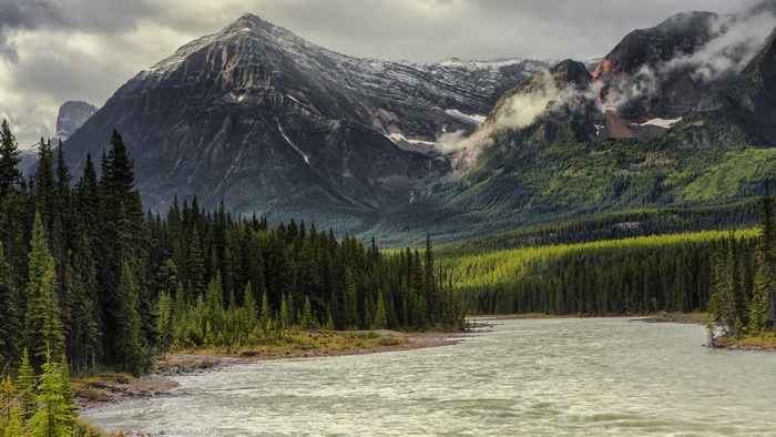 River and Mountains in Canada