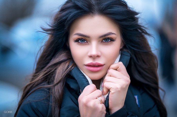 Portrait of Julia Khoshafyan with dark hair