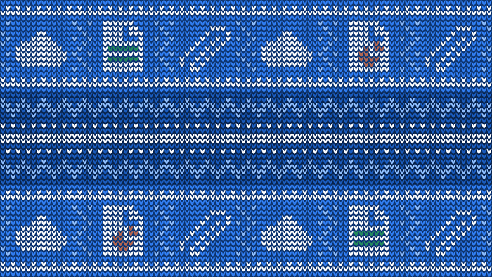 Microsoft 4K Ugly Christmas Sweater Pattern