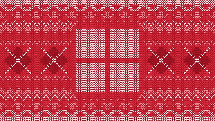 Windows 4K knitted pattern