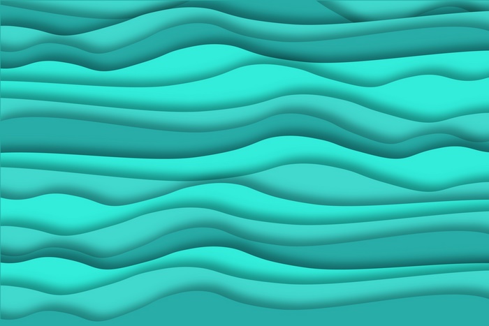 Abstract Teal Wavy Layers Texture