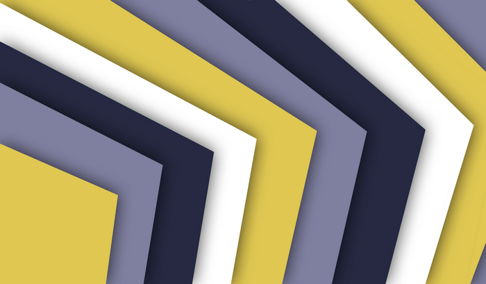 Abstract geometric shapes with layered stripes