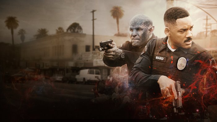 Will Smith and Orc Police Officers in Los Angeles
