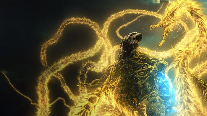 Godzilla vs. King Ghidorah from Godzilla: The Planet Eater