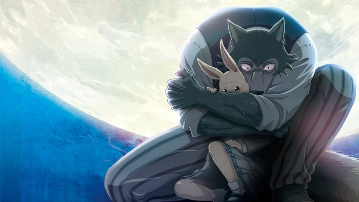 Legoshi and Haru from Beastars