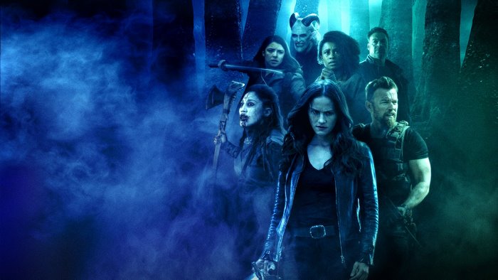 Van Helsing characters in a dark forest