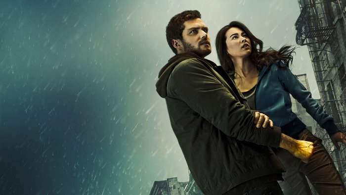Iron Fist and Colleen Wing in the rain