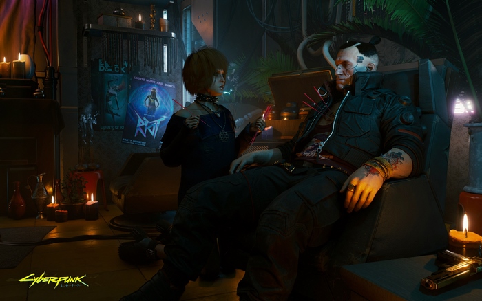 Judy Alvarez and Jackie Welles from Cyberpunk 2077