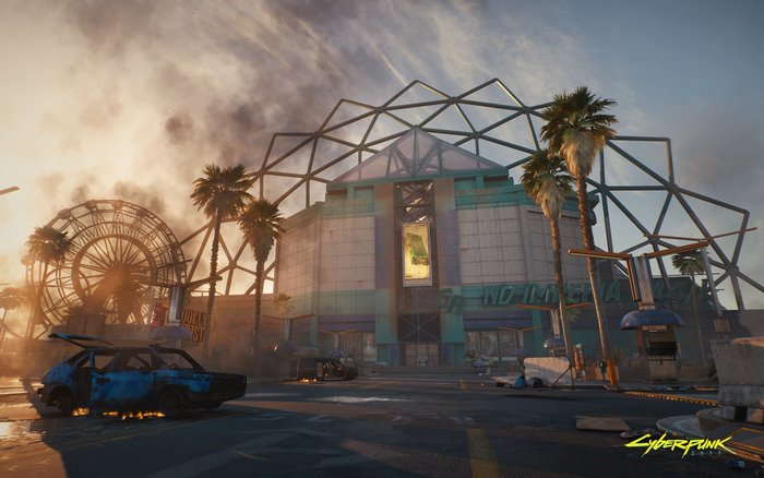 Cyberpunk 2077 abandoned amusement park