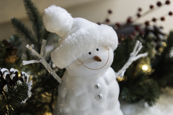 Christmas Snowman Decoration 4K