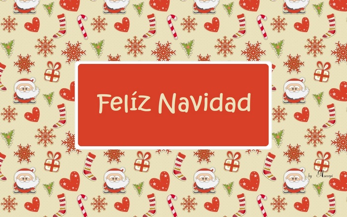 Feliz Navidad with Christmas Decorations