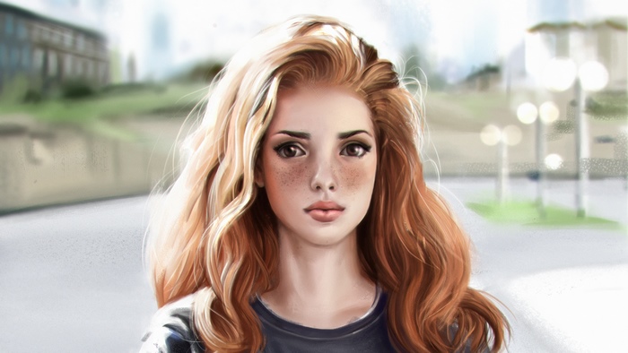 Artistic 4K Redhead Woman