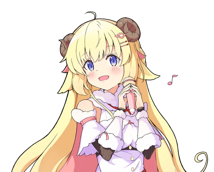 Tsunomaki Watame from Hololive singing