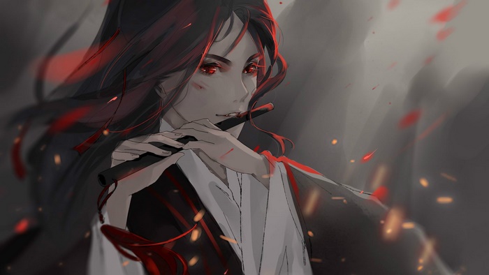 Wei Wuxian from Mo Dao Zu Shi playing flute