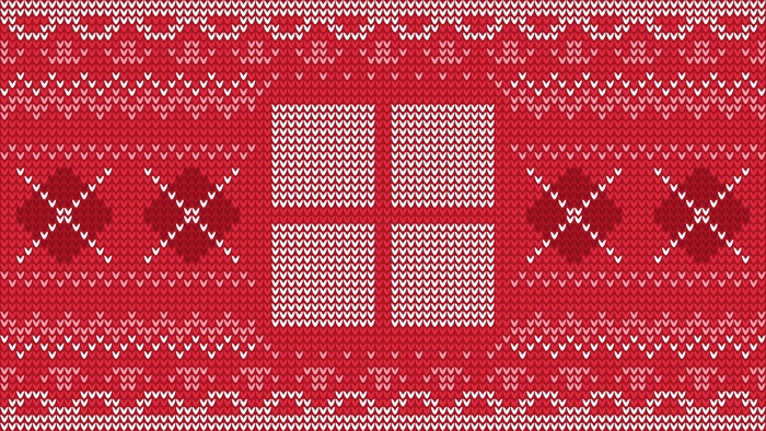 Windows logo knitted pattern