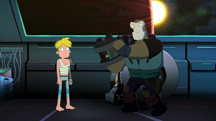Gary Goodspeed and the Lord Commander from Final Space