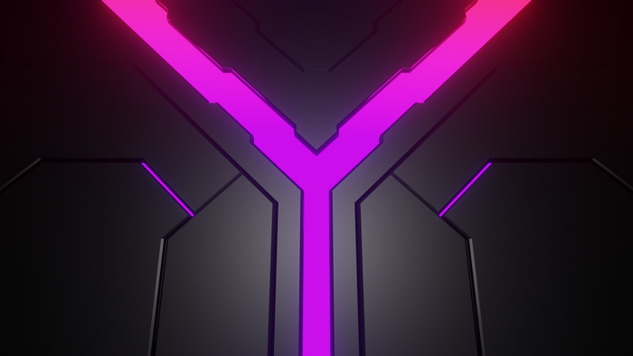 Sci-Fi Abstract with Purple Neon Lights