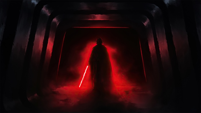 Darth Vader with Red Lightsaber 4K