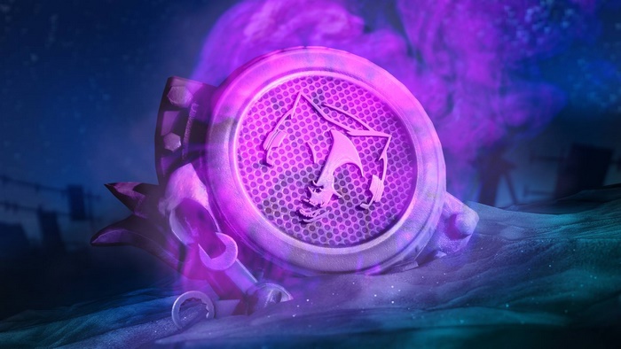 Monstercat logo with purple smoke
