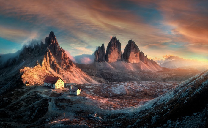Tre Cime Di Lavaredo, Dolomites, Italy