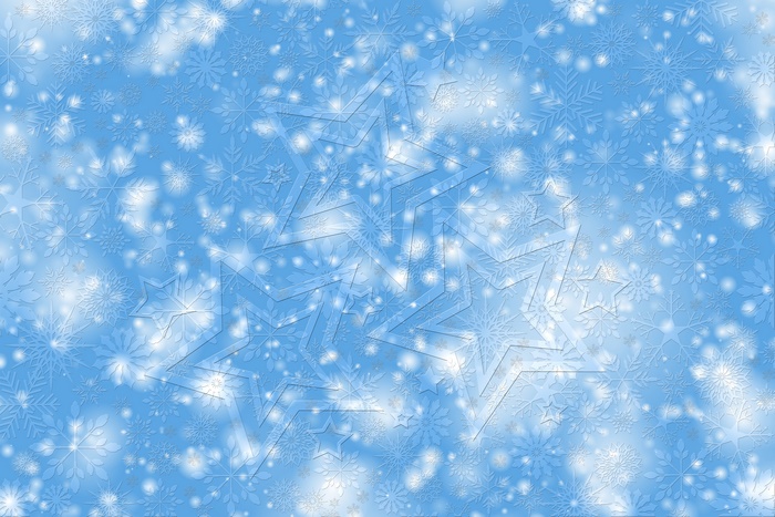 Snowfall Texture with Stars Pattern 4K
