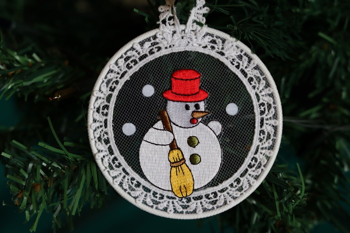 Christmas Ornament with Snowman